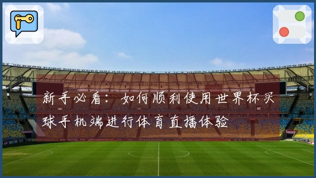 新手必看：如何顺利使用世界杯买球手机端进行体育直播体验